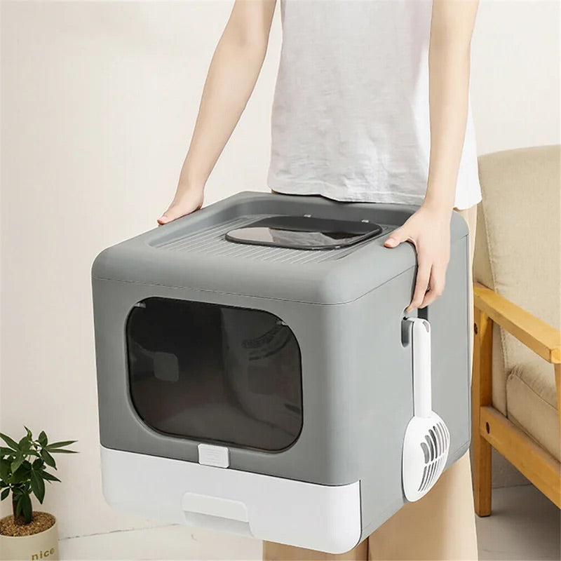 Enclosed Cat Litter Box