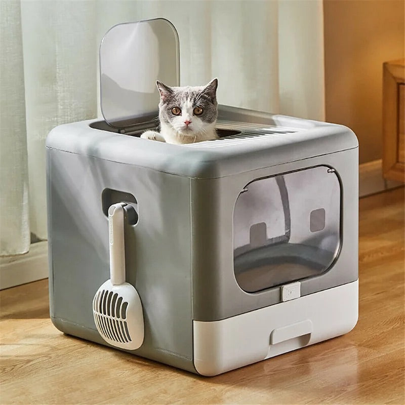 Enclosed Cat Litter Box